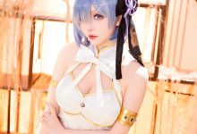 星之迟迟 - 24年1月计划B RE0 蕾姆 旗袍ver [76P-513MB]-秀人美女