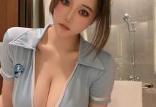 安妮  — 蓝色低胸 [24P+5V-292M]-秀人美女