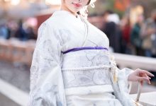 雨波 2024年1月 銀鈿和服 Silver Kimono [46P-250MB]-秀人美女