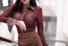 王馨瑶《暗红网纱透视i御姐装》原版写真 [110P-471MB]-秀人美女