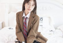 [BoBoSocks袜啵啵]NO.370 稚予-板鞋、白棉袜、灰色棉船袜[140P+1V／5.48GB]-秀人美女