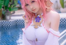 樱梨梨 - NO.001 八重神子泳装 [29P-429MB]-秀人美女