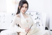 王馨瑶yanni 《白色连衣裙-字画》原版写真 [101P-210MB]-秀人美女