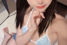 布丁大法 - 蓝白条纹喵[26P+9V-268MB]-秀人美女