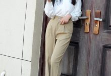 月下摄影 NO.005 恰恰~生活套装 展示一下平时去工作中使用的工作装。略显成熟！[130P+1V／5.81GB]-秀人美女