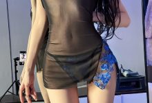 黎允熙 - 黑丝透视性感睡裙[25P+3V-156MB]-秀人美女