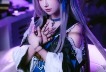 一千只猫薄禾 - NO.008 小黑塔[19P-135.5M]-秀人美女