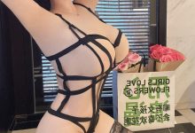 小九九 朋友圈套图黑色绑带『46P-0.5G』-秀人美女