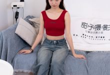 甜予摄影 NO.064 雪梨-帆布鞋、白棉袜、肉丝（脚尖加固款）[130P+2V／10.0GB]-秀人美女