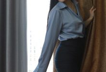 [IESS异思趣向] 2024.09.04 丝享家 1837 婉萍《蓝色衬衣》[86P-81MB]-秀人美女