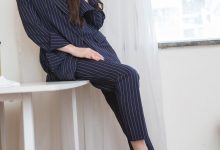 Sia不吃鱼 - 条纹职业装 [128P-1.26GB]-秀人美女