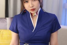 小女巫露娜  最新团订写真 蓝色妖姬 深航制服诱惑-秀人美女