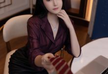 鱼子酱《紫色衬衫》原版写真 [120P-1.39G]-秀人美女