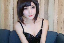 木之本果 –  黑色情趣内衣[21P-73.4M]-秀人美女