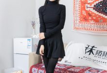 [BoBoSocks袜啵啵]NO.466 糯米-皮鞋、厚黑丝[140P+1V／7.09GB]-秀人美女