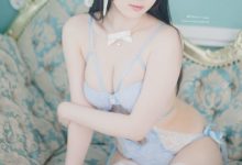 霜月shimo –  Blue Lingerie[41P-309.5M]-秀人美女
