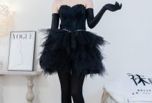 [BoBoSocks袜啵啵]NO.487 小甜豆 高跟鞋、油亮厚黑丝、黑色丝手套[145P+1V／5.59GB]-秀人美女