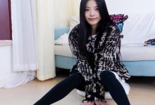 物恋传媒 NO.2260 茯苓-板鞋、黑色踩脚裤、白棉袜[156P-1V-3.91G]-秀人美女