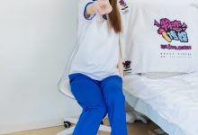 物恋传媒 NO.2301 曲奇-板鞋、白短棉袜、裸足、校服[150P-1V-3.4G]-秀人美女