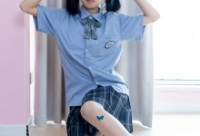 [BoBoSocks袜啵啵]NO.508 奶油 皮鞋、白棉袜、蝴蝶薄肉丝、jk制服[160P+1V／6.17GB]-秀人美女