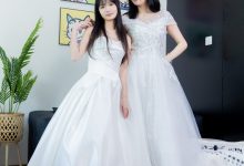 [BoBoSocks袜啵啵]NO.510 小甜豆&甜甜圈-两双高跟鞋、薄肉丝、薄白丝、婚纱主题、互相帮对方腿脚涂抹[172P+1V／7.02GB]-秀人美女