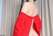 布丁大法 – 红色露屁衣[45P+5V-331M]-秀人美女