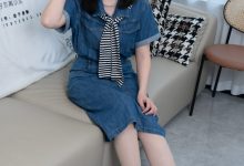 甜予摄影 NO.151 小葵-板鞋、白棉袜、薄肉丝[130P+2V／9.77GB]-秀人美女