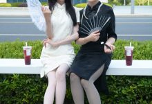 初夏女神 NO.279 柒柒、双双 黑白旗袍[140P+1V／5.30GB]-秀人美女