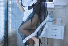 羽天shine -  黑色女仆 [36P-132MB]-秀人美女