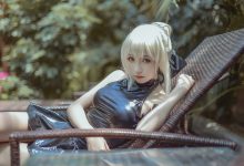 腐团儿 NO.002 黑saber泳装_第二弹阿尔托莉雅alter [12P-115MB]-秀人美女