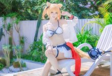 yui金鱼 NO.020 空泳装 [9P-250M]-秀人美女