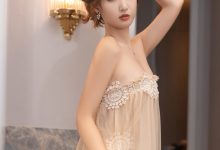 唐安琪《黄色薄纱轻透连衣长裙》原版写真 [82P-902MB]-秀人美女