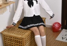 初夏女神 NO.120 点点 黑白海军服[140P+1V／3.56GB]-秀人美女