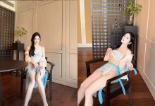 谭小灵蓝色古风拍摄花絮 [89P+2V-2.6G]-秀人美女