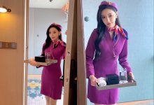 王馨瑶yanni 紫色空姐 拍摄花絮 [1V-2.4G]-秀人美女