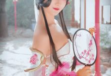 爆乳性感美女cos王者荣耀游园惊梦甄姬写真图片-秀人美女