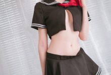瓜希酱 NO.012 黑贞德 校服 [13P-59MB]-秀人美女