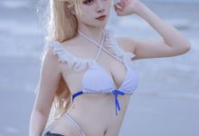 二佐Nisa - NO.138 碧蓝苏塞克斯泳装 [20P-99MB]-秀人美女