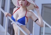 二佐Nisa - NO.140 碧蓝塔尔图泳装 [27P-152MB]-秀人美女