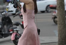 都市丽人粉色吊带长裙小姐姐【85P+1V-1.16G】-秀人美女