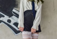 大生模拍 No.003 小蕊 肉丝套上白丝 [47P6V-741MB]-秀人美女