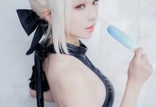 Ely_eee(ElyEE子) NO.071 — 黑皮泳裙[15P／40.8MB]-秀人美女