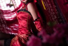 鬼畜瑶 NO.011 时崎狂三新年旗袍 [22P-415MB]-秀人美女