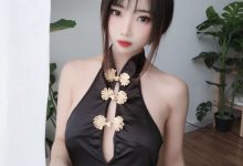 鬼畜瑶 NO.036 黑色短款旗袍[35P1V-131MB]-秀人美女