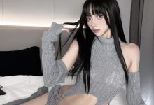 果咩酱w - 灰灰毛衣 [23P+2V-343MB]-秀人美女