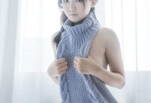 御子Yumiko - 漏背毛衣 [10P-116MB]-秀人美女