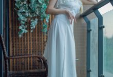 秋和柯基 - NO.87 白色连衣裙 [37P+2V-838MB]-秀人美女