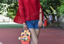 大生模拍 No.043 悦悦 穿着丝袜玩滑板 [45P-159MB]-秀人美女