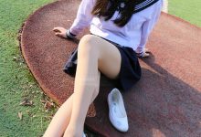 妖精视觉 NO.076 甜甜 运动场 足尖加固肉丝袜[55P／57MB]-秀人美女