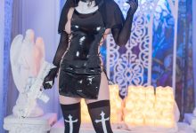 皮皮奶可可爱了啦 - 系带修女 [55P4V-102MB]-秀人美女